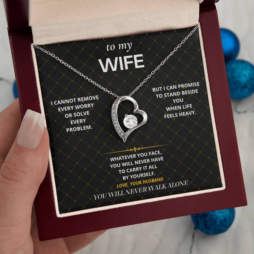 S39 - You Never Walk Alone – Forever Love Necklace From Husband