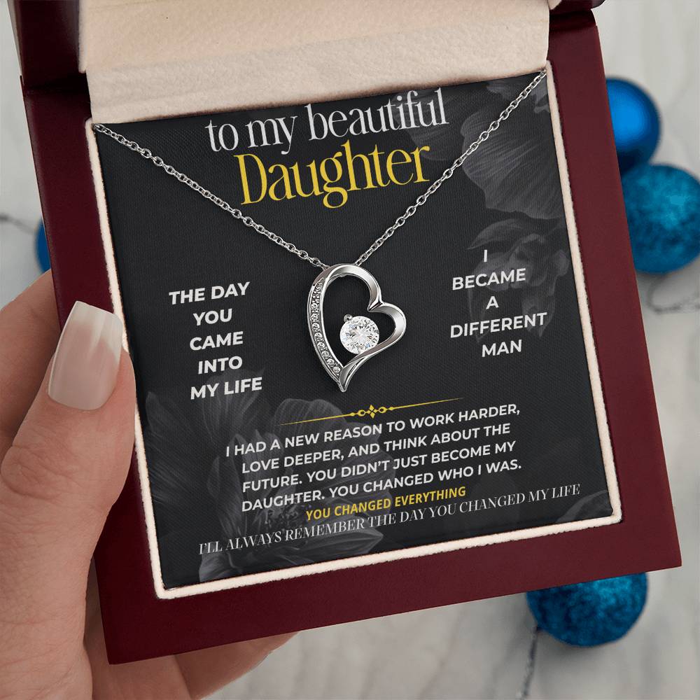S283 - I’ll Always Remember The Day You Changed My Life – Forever Love Necklace From Dad