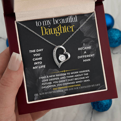 S283 - I’ll Always Remember The Day You Changed My Life – Forever Love Necklace From Dad