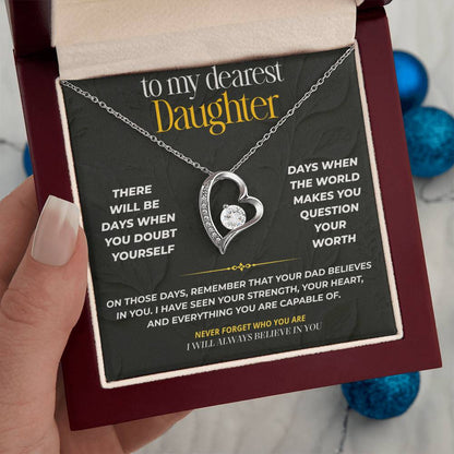 S210 - I’ll Always Believe In You – Forever Love Necklace From Dad