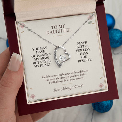 C104 - You Will Forever Be My Little Girl And One Of The Greatest Blessings Of My Life - Forever Love Necklace