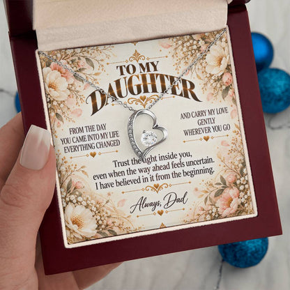 C490 - If You Ever Forget How Special You Are Remember Dad Has Never Forgotten For A Single Day - Forever Love Necklace