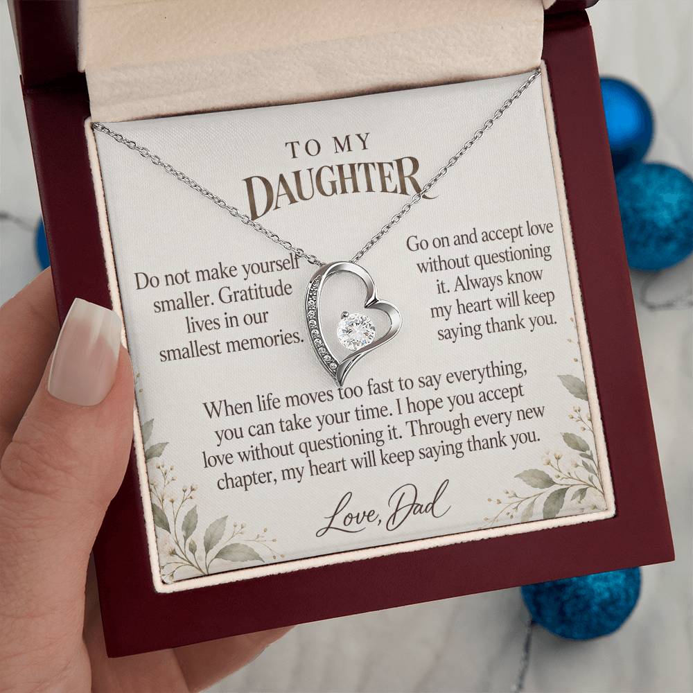C582 - Across The Miles And A Promise To Carry Into New Chapters - Forever Love Necklace