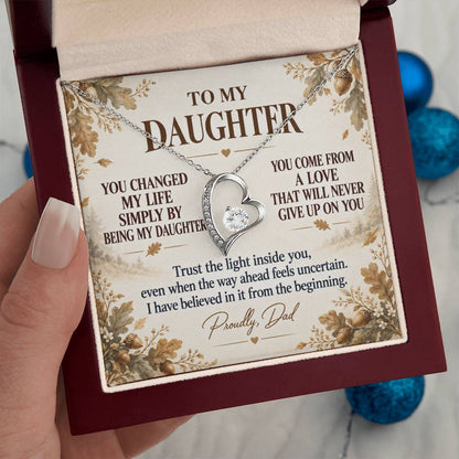 C270 - You Made Me A Better Man Simply By Giving Me The Honor Of Being Your Dad - Forever Love Necklace