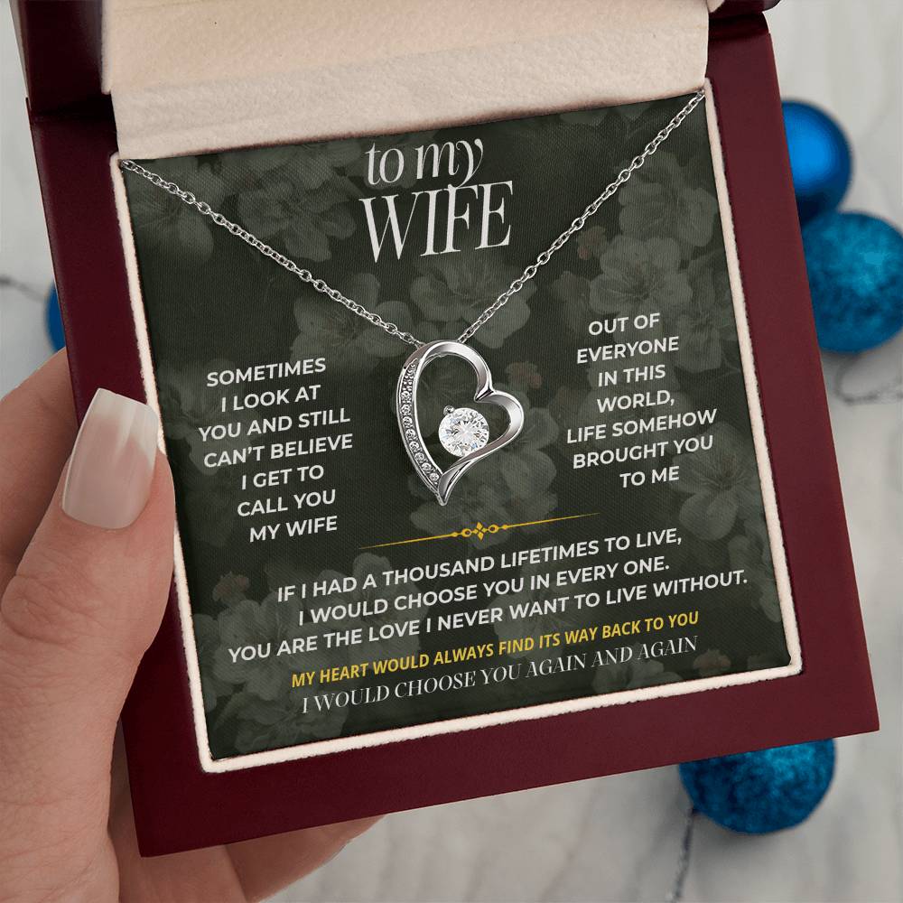 S78 - I Still Get To Call You Mine – Forever Love Necklace From Husband