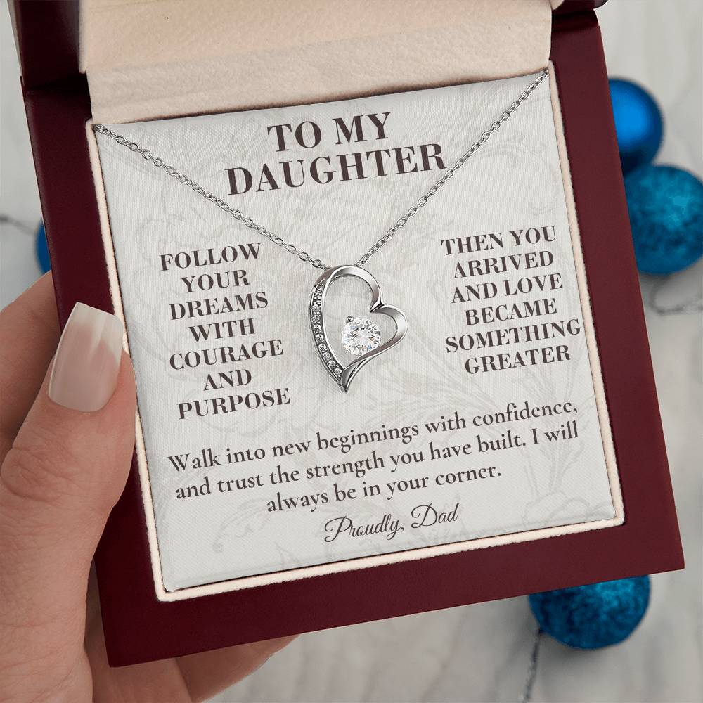 C134 - When You Feel Lost Remember The Love That Raised You Will Always Help Guide You Home - Forever Love Necklace