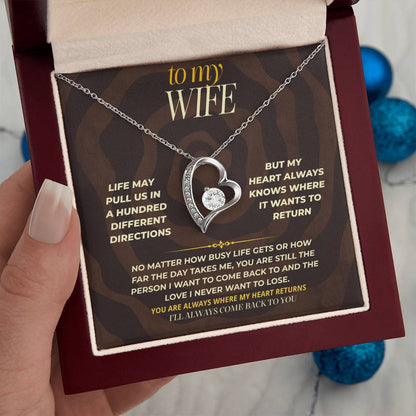 S169 - You Are The Love I Will Always Come Back To – Forever Love Necklace From Husband
