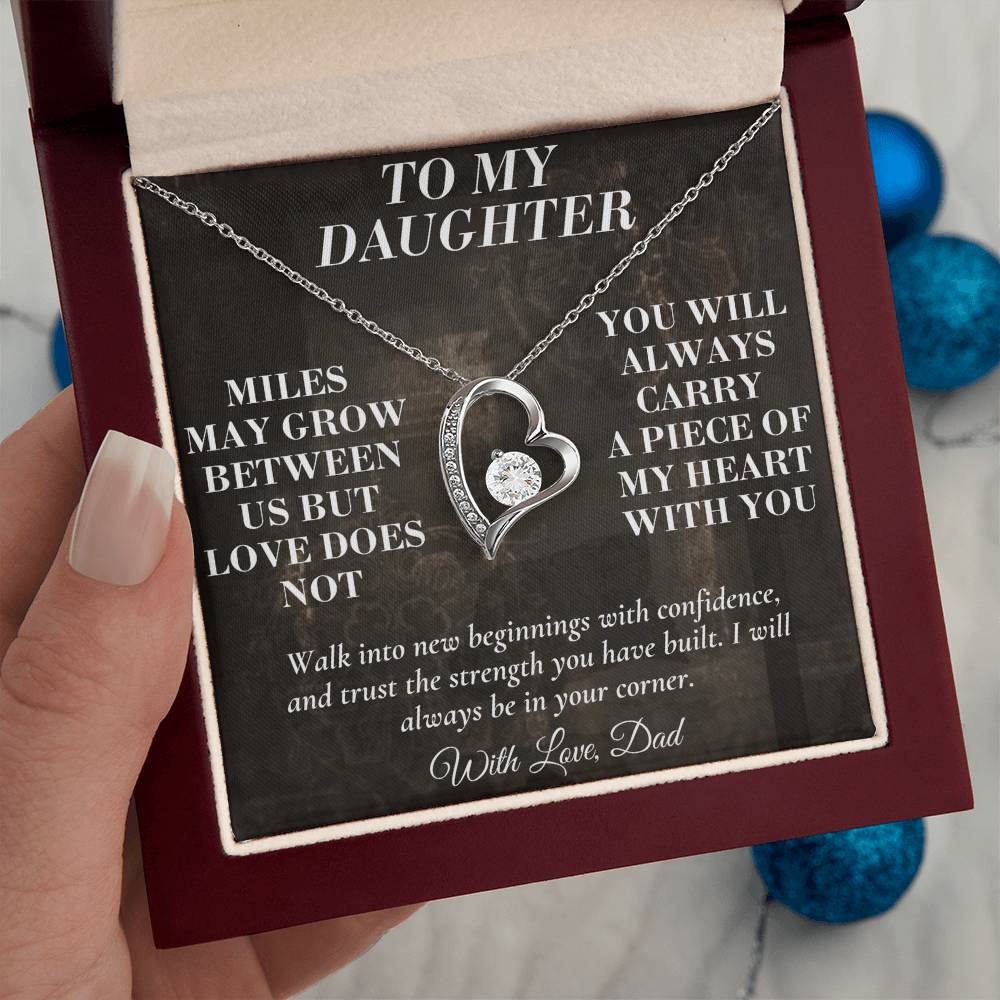 C194 - The Love Between A Father And Daughter Becomes A Legacy That Lives Beyond Every Season - Forever Love Necklace