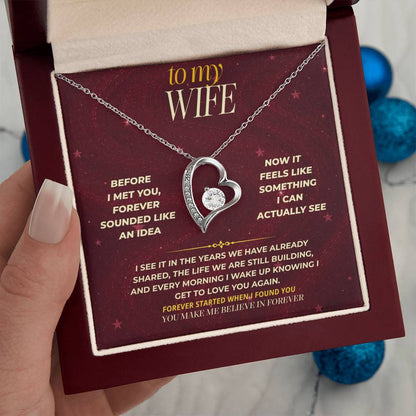S177 - You Make Me Believe In Forever – Forever Love Necklace From Husband
