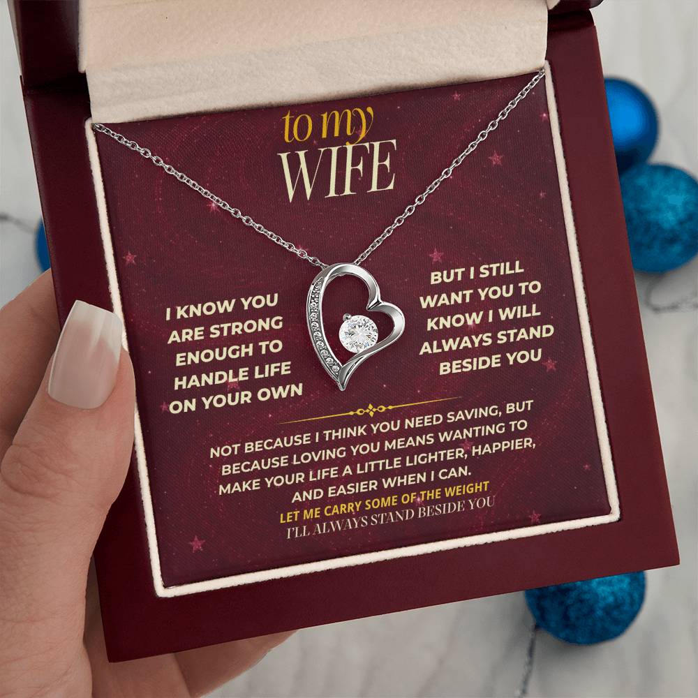 S171 - You Are The Woman I Want To Protect And Love – Forever Love Necklace From Husband