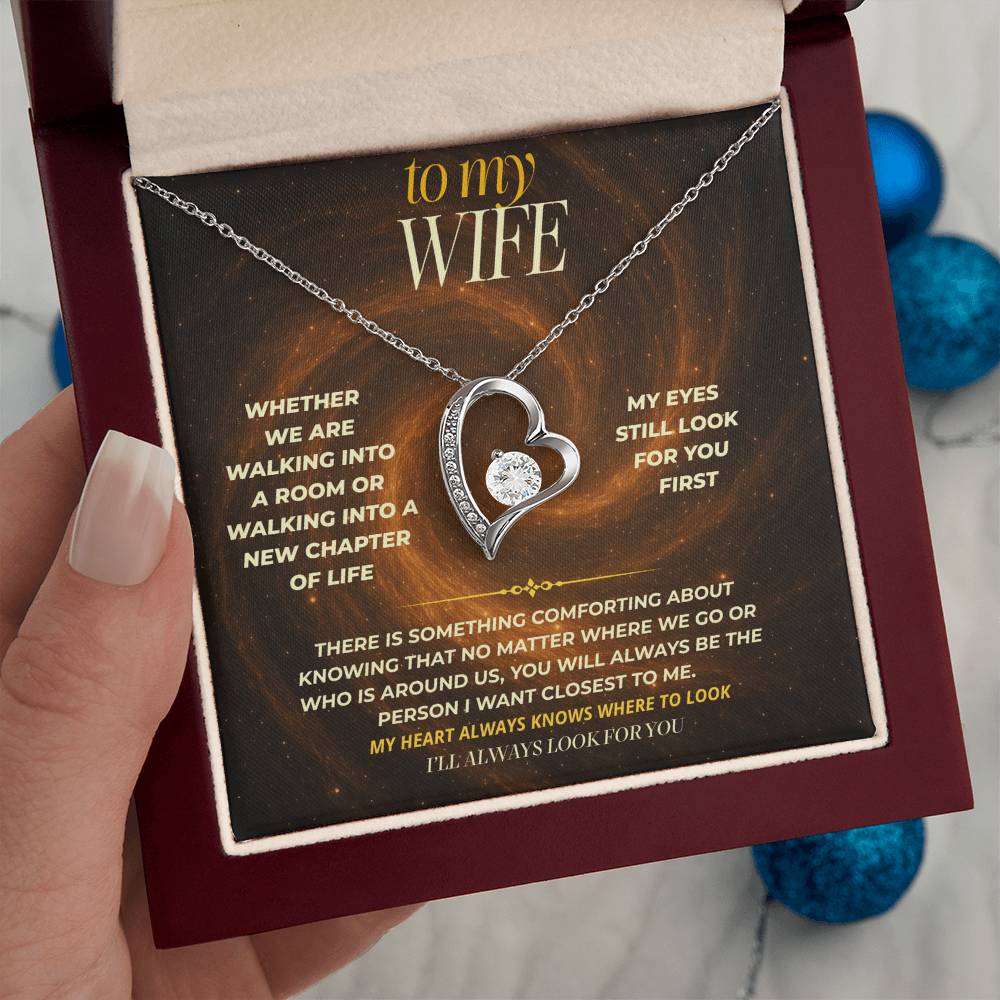 S144 - You’re Still The First Person I Look For – Forever Love Necklace From Husband