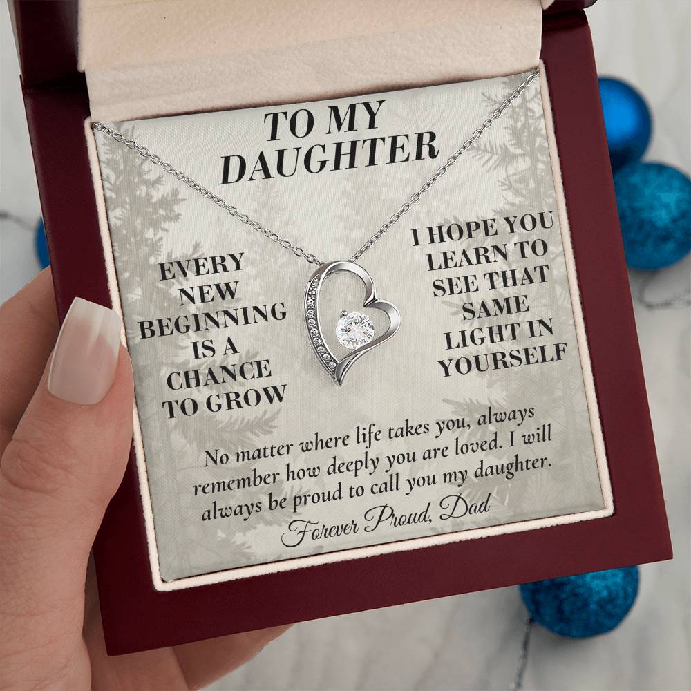 C191 - My Arms May Not Always Reach You But My Love Will Never Stop Holding You - Forever Love Necklace