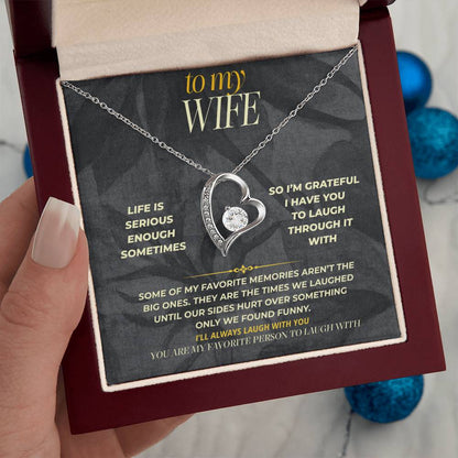 S154 - You’re The One I Want To Laugh With – Forever Love Necklace From Husband