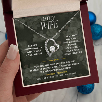 S86 - You Are More Than I Ever Hoped For – Forever Love Necklace From Husband