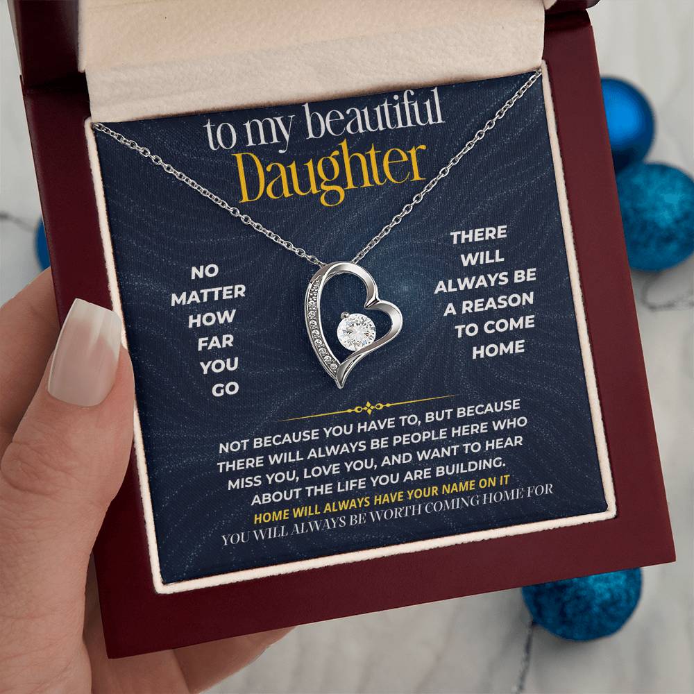S274 - You Will Always Be Worth Coming Home For – Forever Love Necklace From Dad