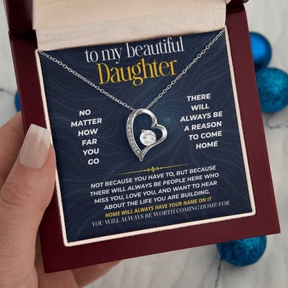S274 - You Will Always Be Worth Coming Home For – Forever Love Necklace From Dad