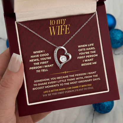 S111 - You’re The One I Want To Tell Everything To – Forever Love Necklace From Husband