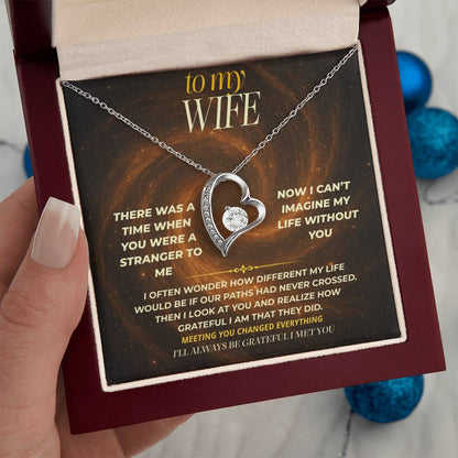 S149 - I’ll Always Be Grateful I Met You – Forever Love Necklace From Husband