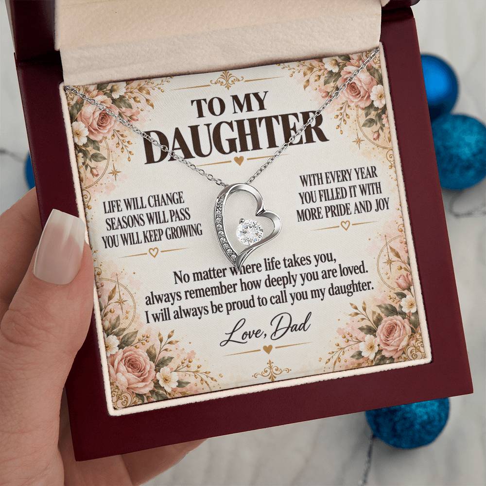 C211 - Life May Change Around You But My Love For You Will Always Remain Constant - Forever Love Necklace