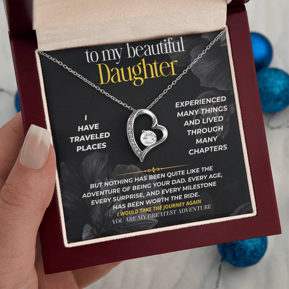 S296 - You Are My Greatest Adventure – Forever Love Necklace From Dad