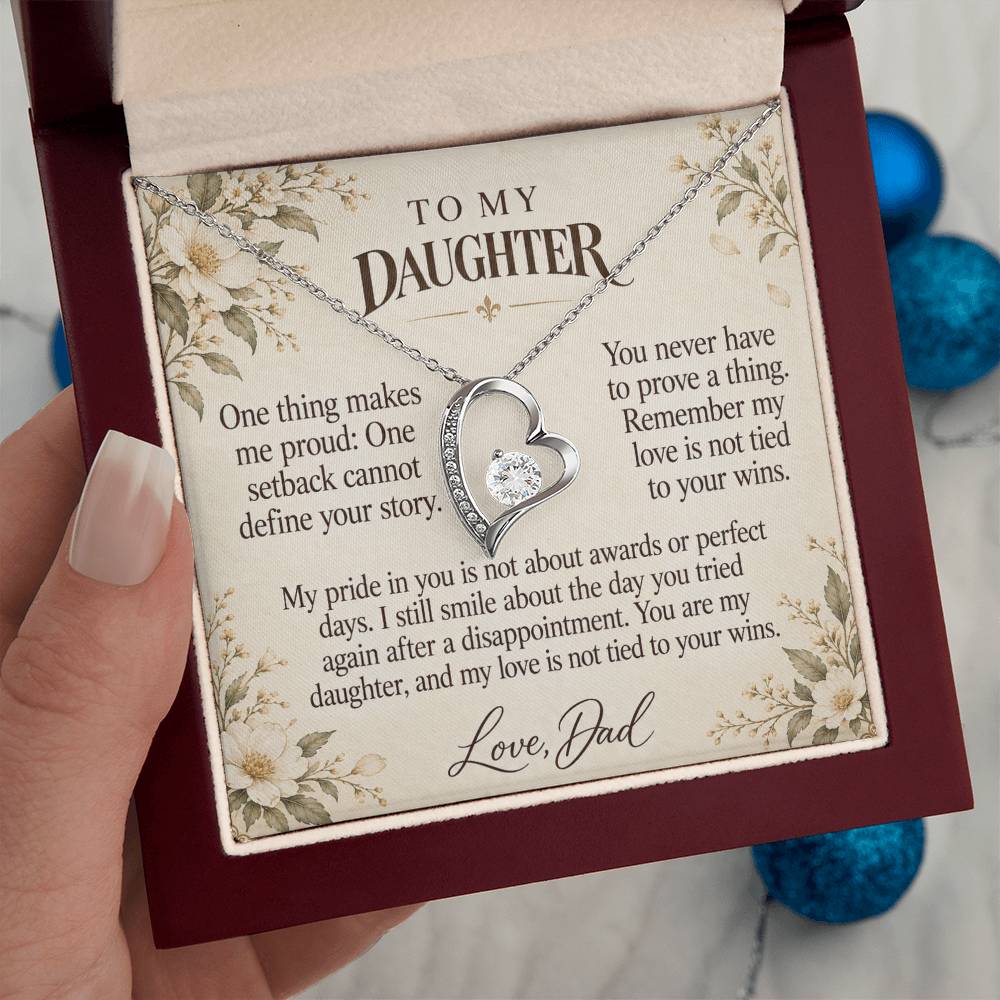 C613 - A Second Chance To Bloom And A Father Proud Of Who You Are - Forever Love Necklace