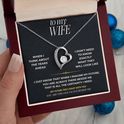 S96 - You’re The One I Want Beside Me – Forever Love Necklace From Husband