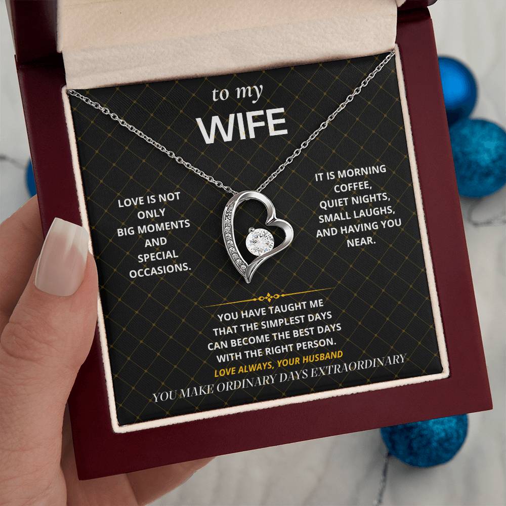 S52 - You Make Ordinary Days Special – Forever Love Necklace From Husband