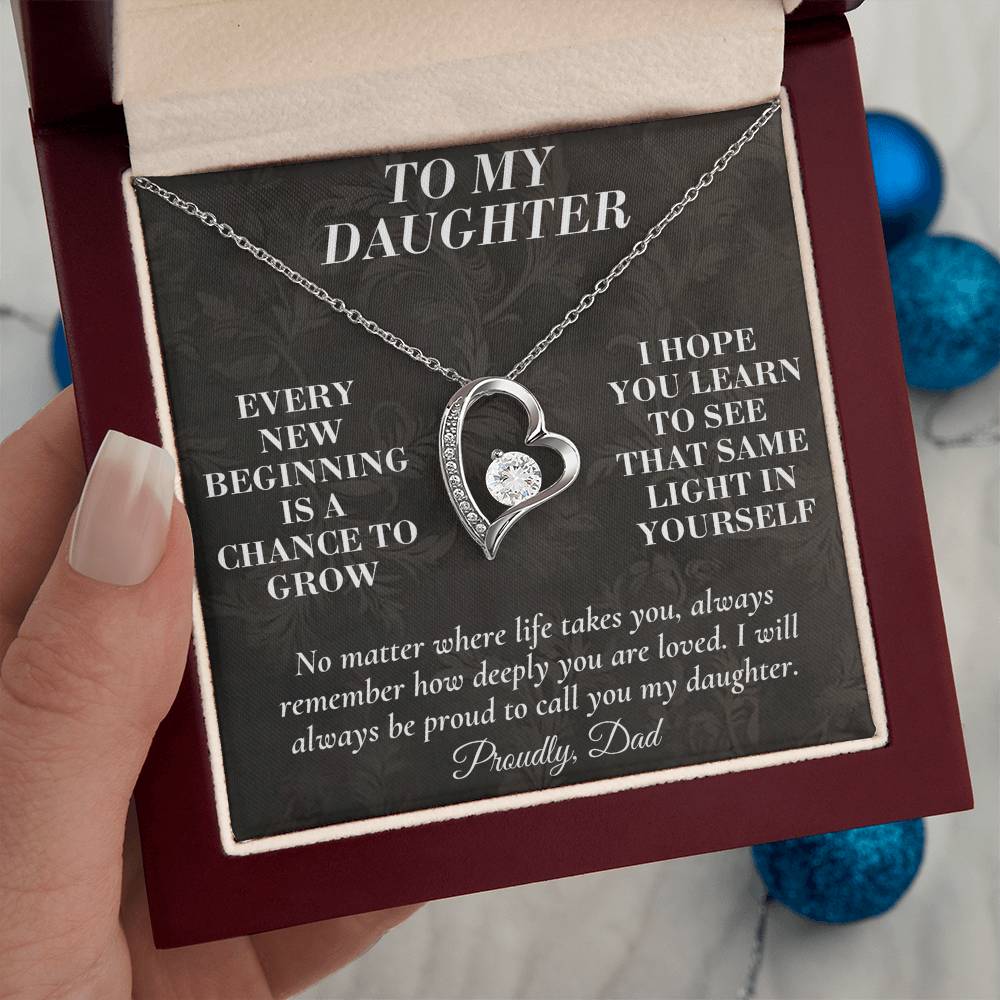 C165 - Never Doubt How Much Joy You Brought Into My Life From The Day You Arrived - Forever Love Necklace