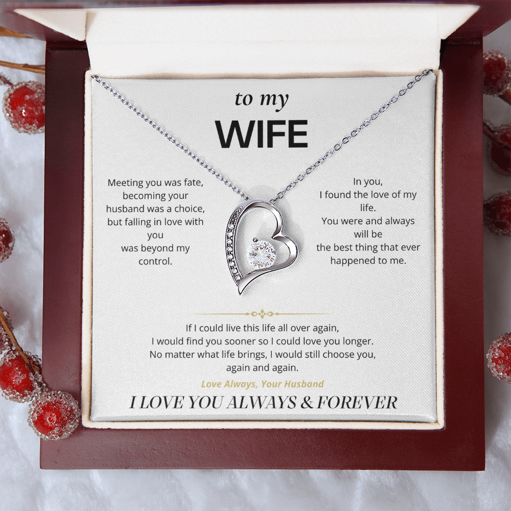 S1 - I'd Choose You Again – Forever Love Necklace From Husband
