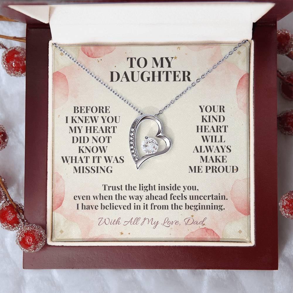 C125 - You Are A Dream I Never Knew My Heart Was Waiting To Love So Deeply - Forever Love Necklace