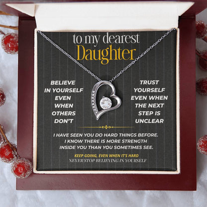 S261 - I Hope You Never Stop Believing In Yourself – Forever Love Necklace From Dad