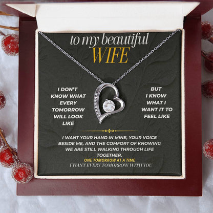 S197 - I Want Your Hand In Mine For Every Tomorrow – Forever Love Necklace From Husband
