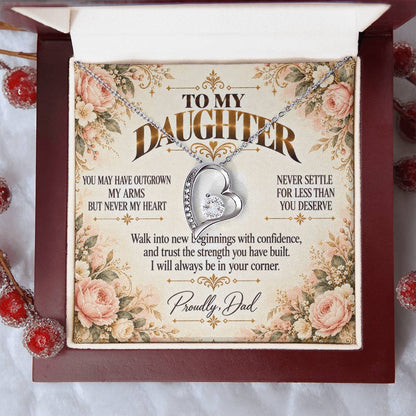 C454 - You Will Forever Be My Little Girl And One Of The Greatest Blessings Of My Life - Forever Love Necklace
