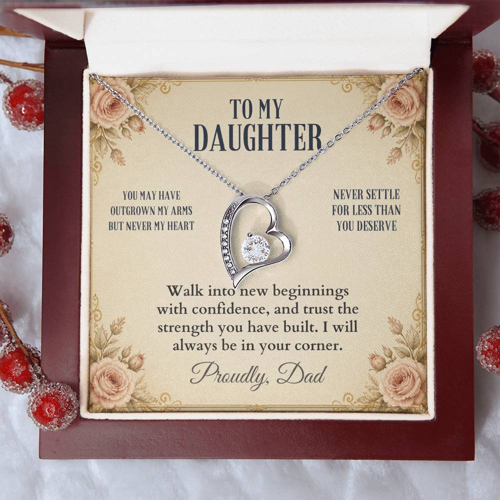 C54 - You Will Forever Be My Little Girl And One Of The Greatest Blessings Of My Life - Forever Love Necklace