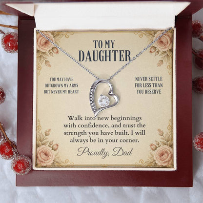 C54 - You Will Forever Be My Little Girl And One Of The Greatest Blessings Of My Life - Forever Love Necklace