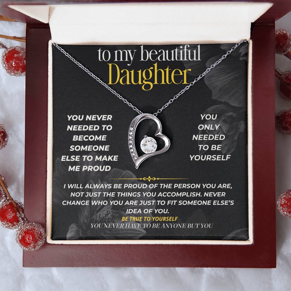 S291 - You Don’t Have To Make Me Proud, Just Be You – Forever Love Necklace From Dad