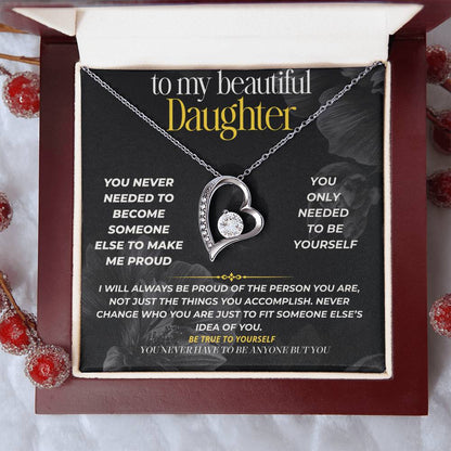 S291 - You Don’t Have To Make Me Proud, Just Be You – Forever Love Necklace From Dad