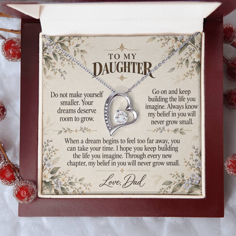 C512 - The Girl With Big Dreams And A Promise To Carry Into New Chapters - Forever Love Necklace