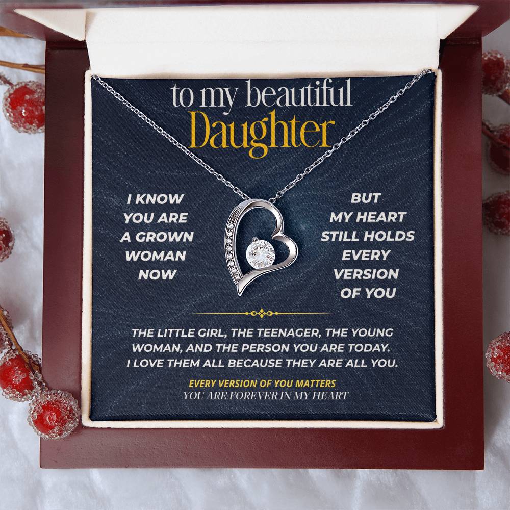 S270 - You Are The Little Girl I Carry In My Heart – Forever Love Necklace From Dad