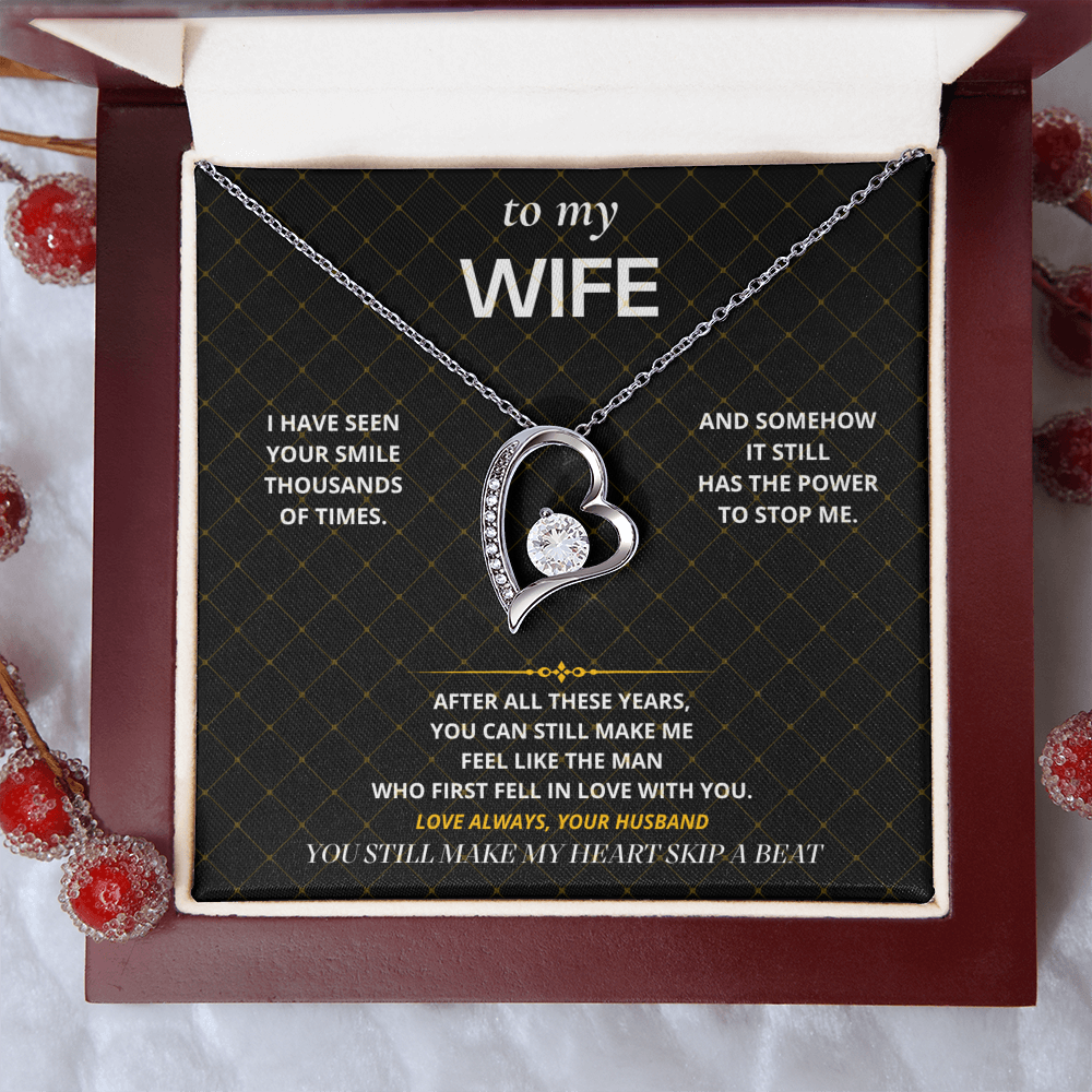S43 - My Heart Still Skips A Beat – Forever Love Necklace From Husband