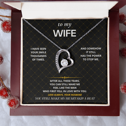 S43 - My Heart Still Skips A Beat – Forever Love Necklace From Husband