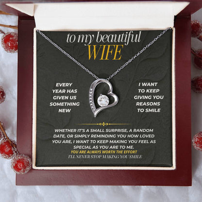 S196 - You Are The Woman I Want To Keep Surprising – Forever Love Necklace From Husband