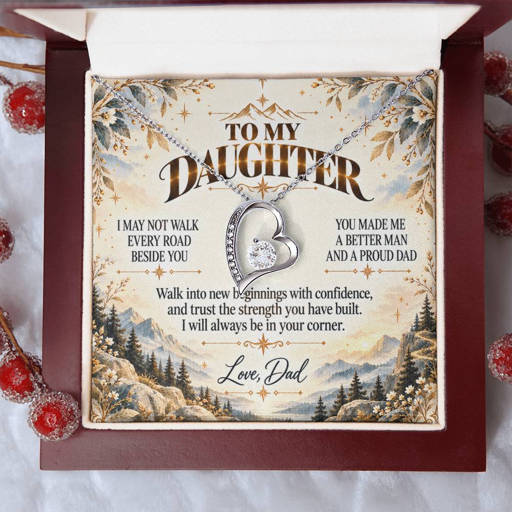 C499 - The Greatest Gift Life Gave Me Was The Chance To Love You As Your Dad - Forever Love Necklace