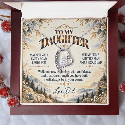 C499 - The Greatest Gift Life Gave Me Was The Chance To Love You As Your Dad - Forever Love Necklace