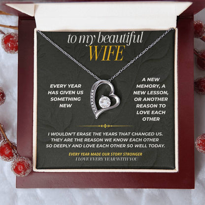 S195 - I Love Every Year That Has Made Us Us – Forever Love Necklace From Husband