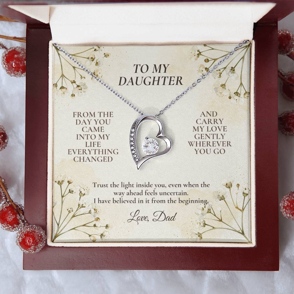 C115 - Never Doubt How Much Joy You Brought Into My Life From The Day You Arrived - Forever Love Necklace