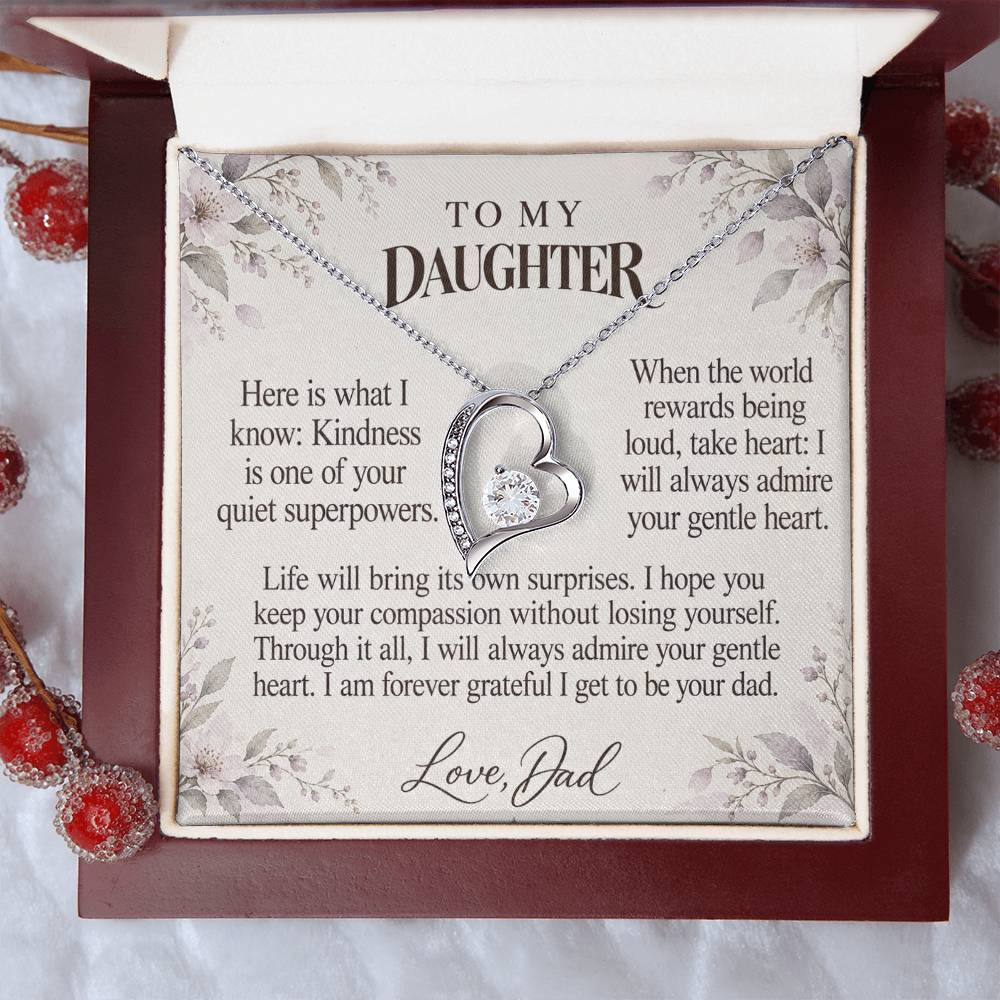 C660 - Your Kindness Changes Rooms And The Words I Hope You Always Remember - Forever Love Necklace