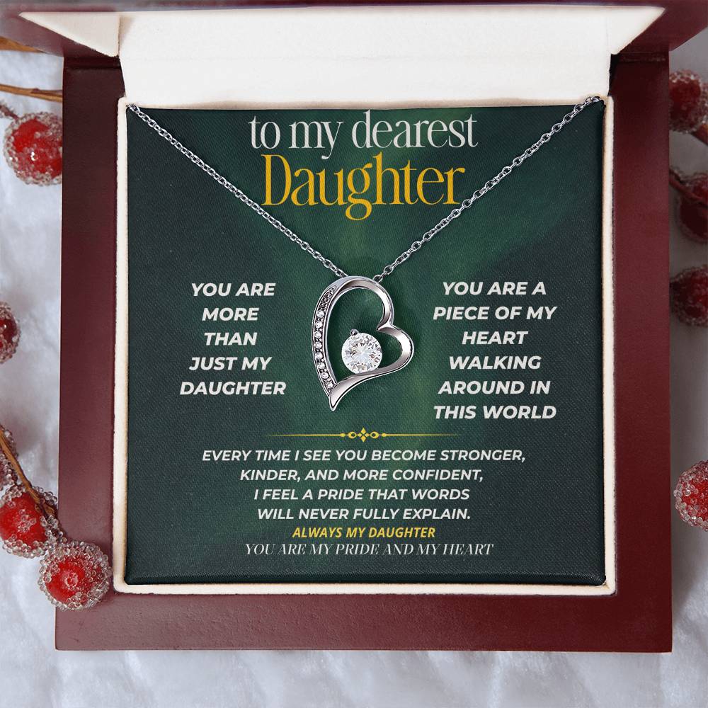 S247 - You Are My Daughter, My Pride, My Heart – Forever Love Necklace From Dad