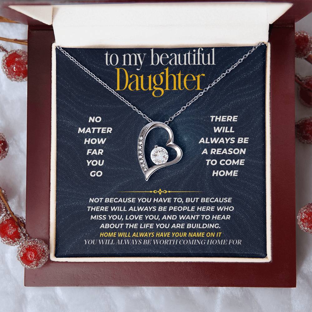 S274 - You Will Always Be Worth Coming Home For – Forever Love Necklace From Dad