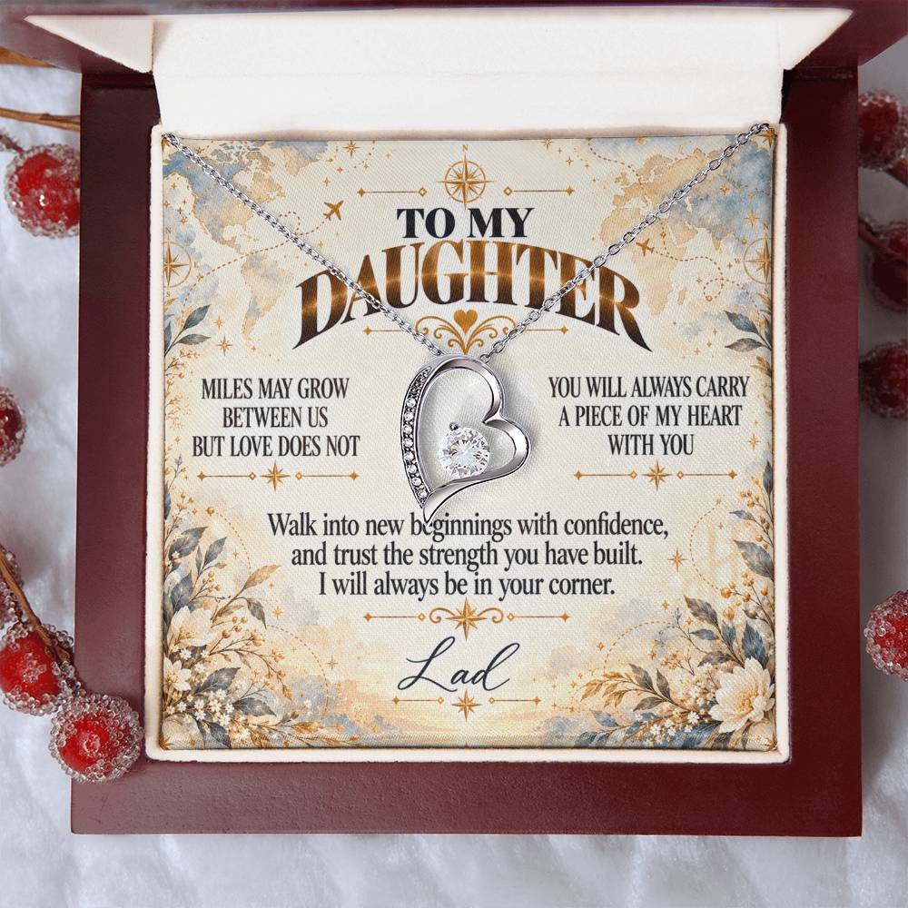 C444 - The Love Between A Father And Daughter Becomes A Legacy That Lives Beyond Every Season - Forever Love Necklace
